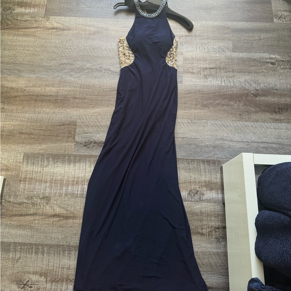 Navy Camille Maxi dress